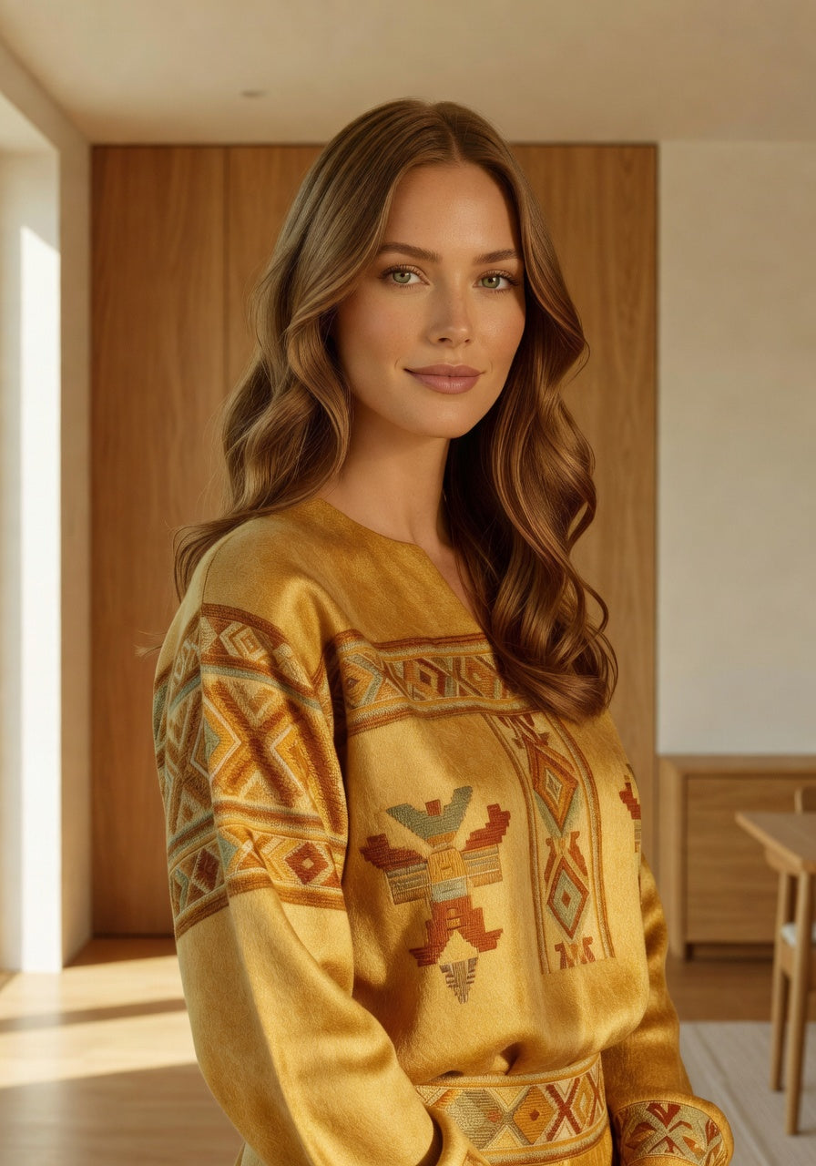 Blusa Alpaca Dorada