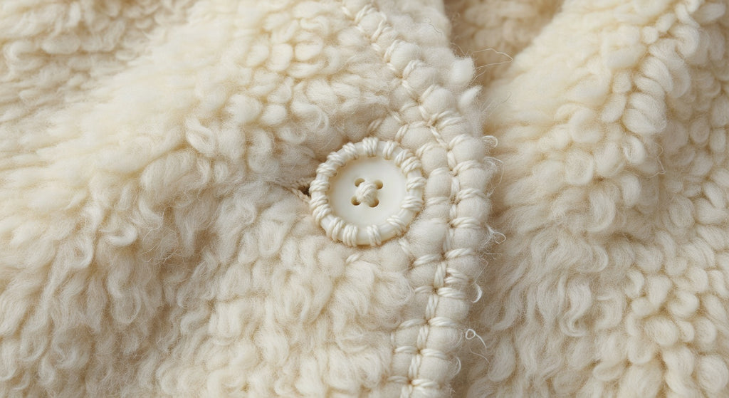 Chaqueta Alpaca Andina — Crema