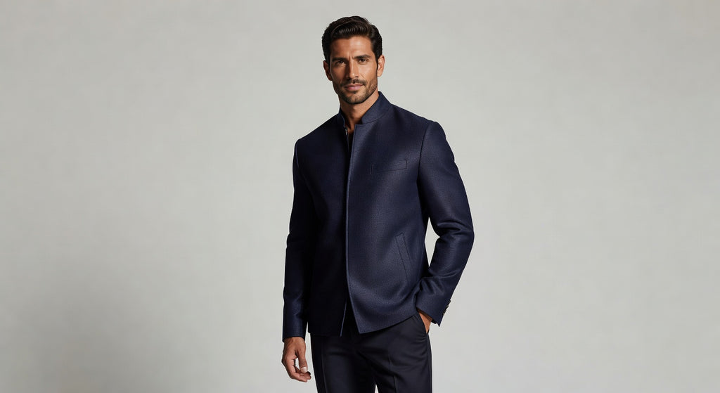 Chaqueta Lana Cusqueña — Azul Marino