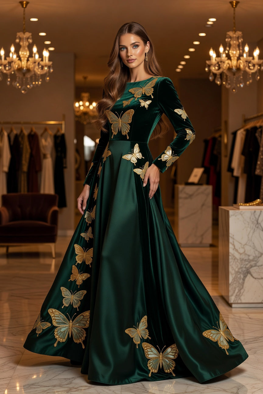 Vestido Mariposa Dorada